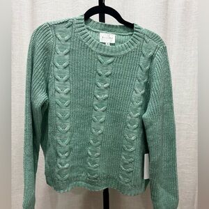 NWT Line and Dot seafoam green sweater XS